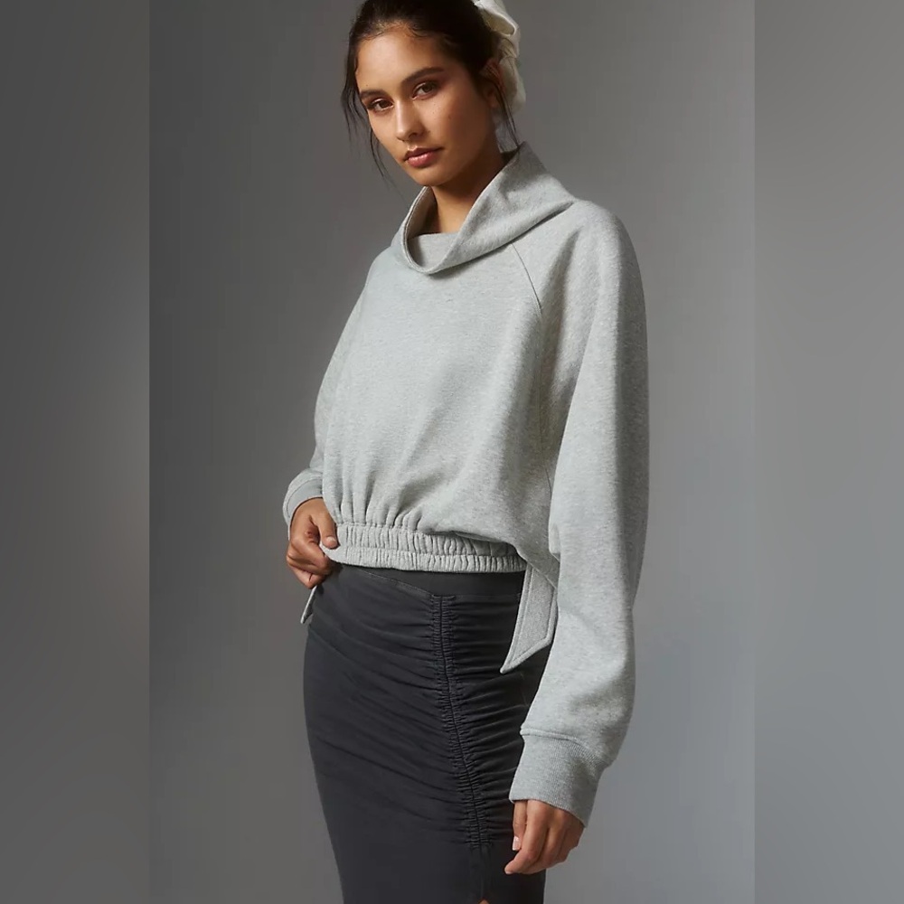 Daily Practice by Anthropologie Long-Sleeve Funnel Neck Sweatshirt - Picture 2 of 7